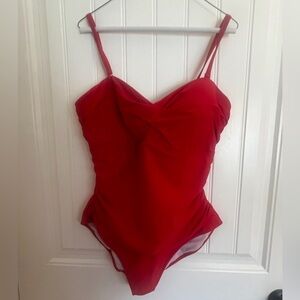 J. Crew Red Women's One Piece Swimsuit
